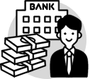 銀行からお金を借りる